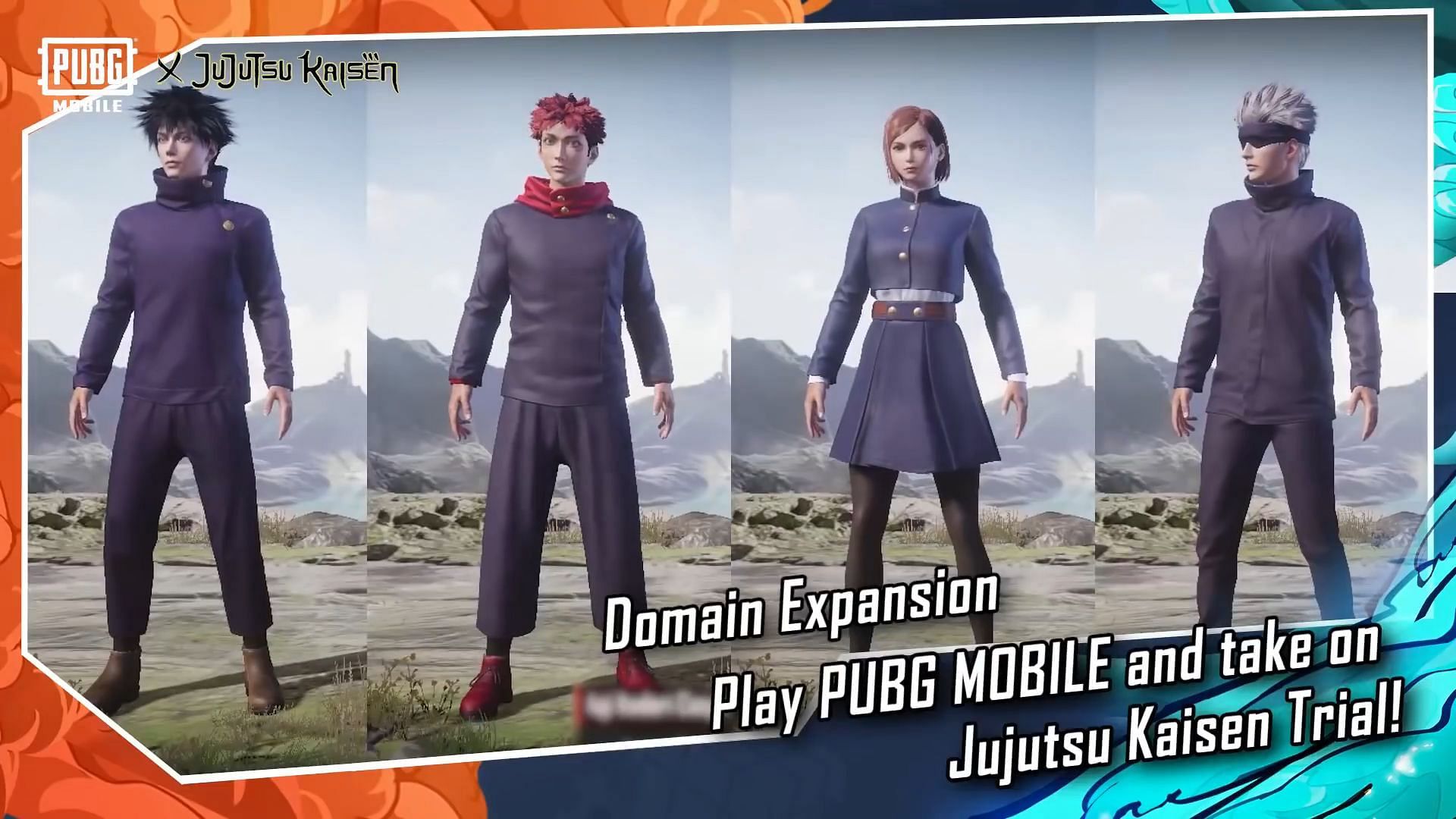 JJK skins in PUBG Mobile (Image via Krafton)